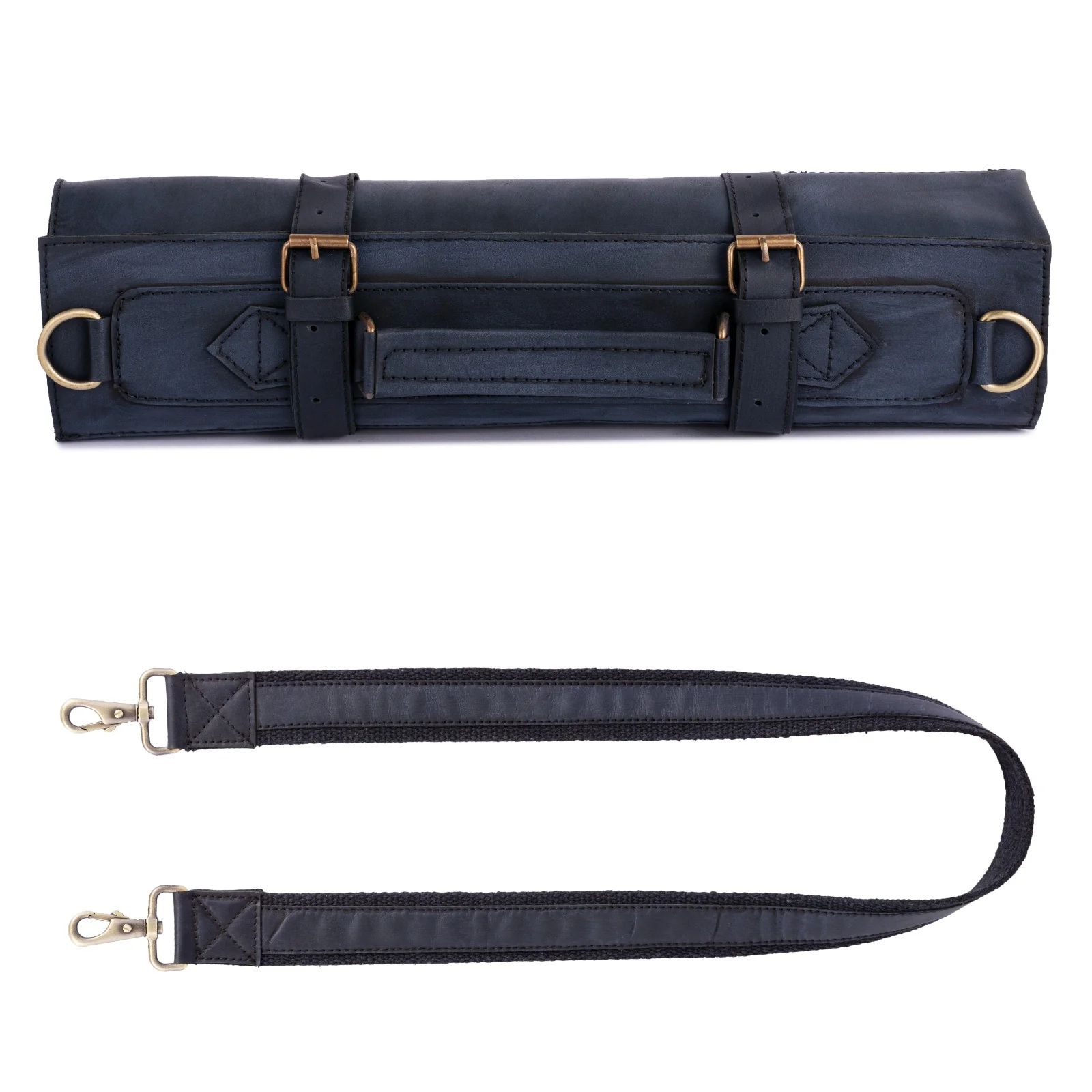 The Bristol 4 Pocket Full Grain Handmade Leather knife Roll - Image 12