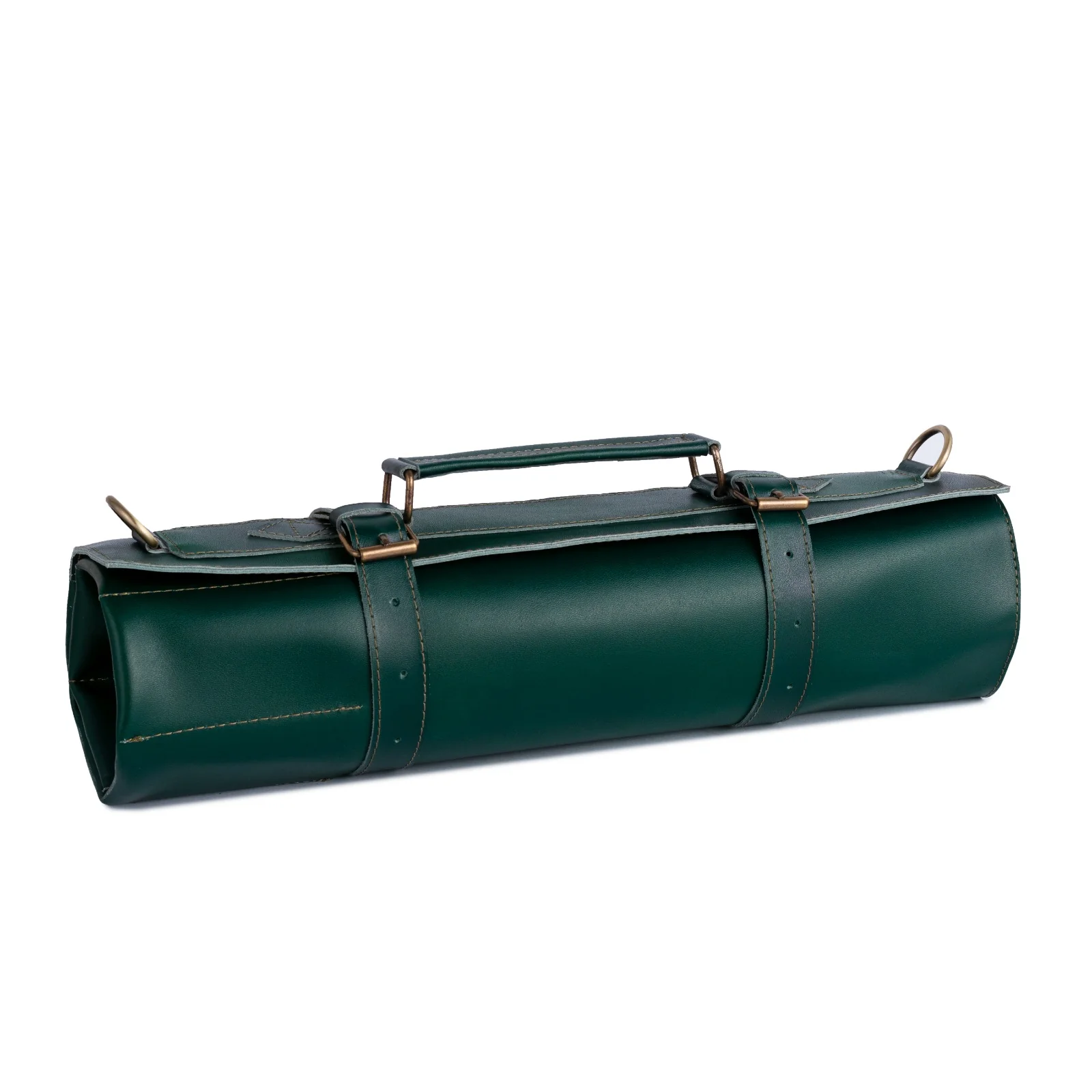 The Northamptonshire 7 Pocket Full Grain Handmade Leather Knife Roll - Image 14