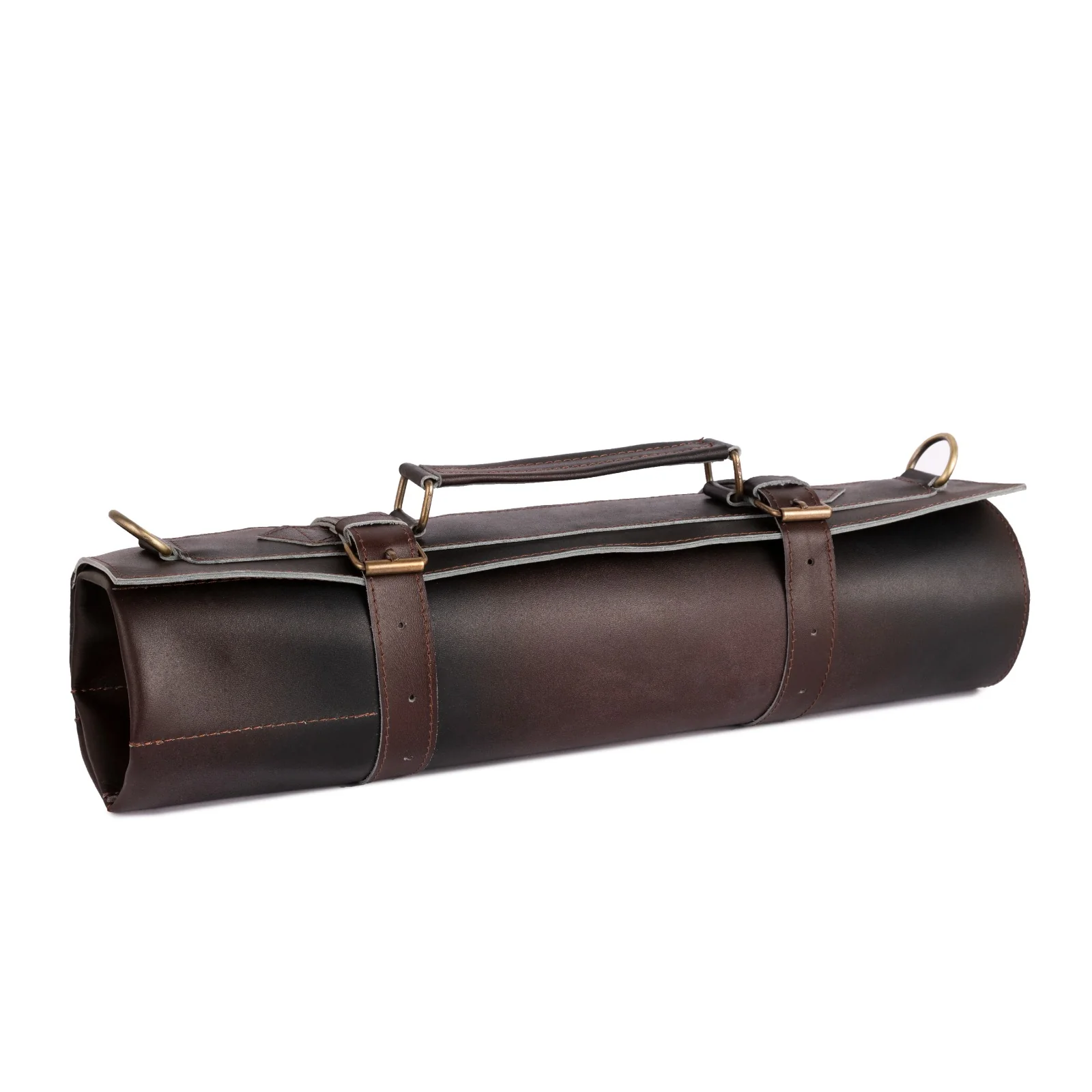 The Northamptonshire 7 Pocket Full Grain Handmade Leather Knife Roll - Image 9