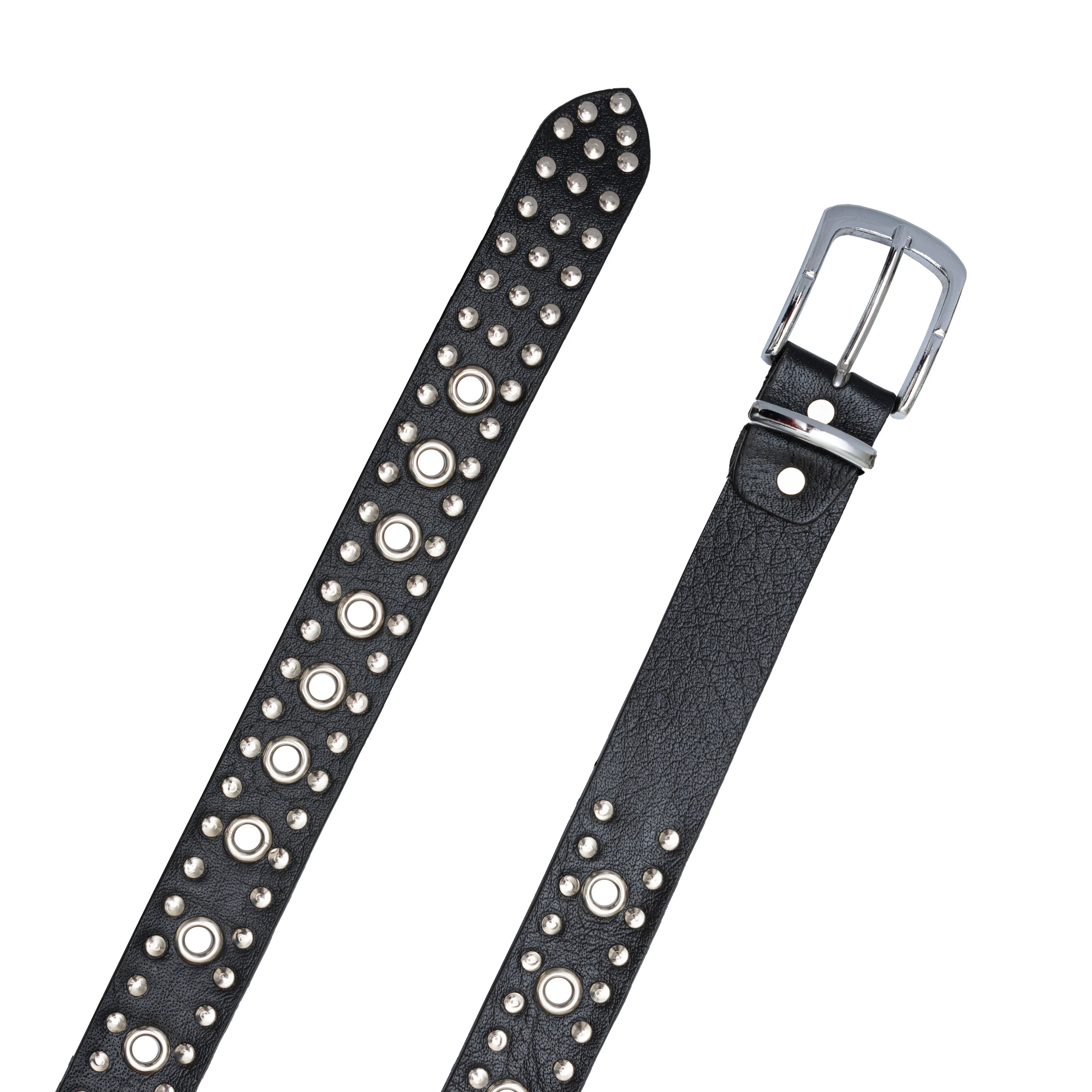 The Cumbria Biker handmade studded bonded leather belt - Image 3