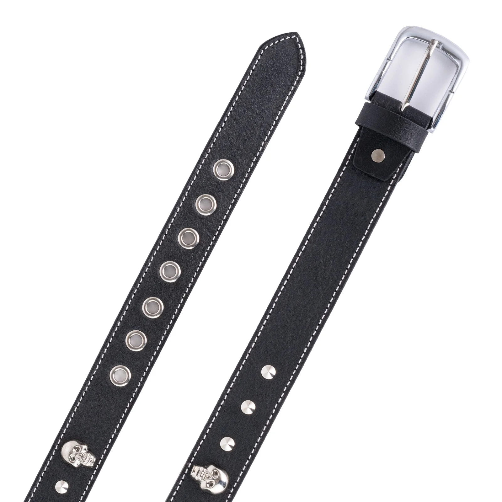 The Kent Skull and Pyramid stud leather Handmade belt - Image 3