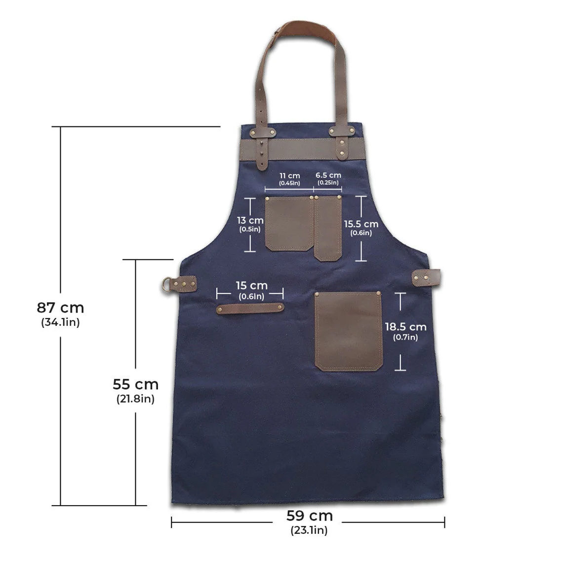 The Bedfordshire Butcher BBQ Canvas Apron - Image 11