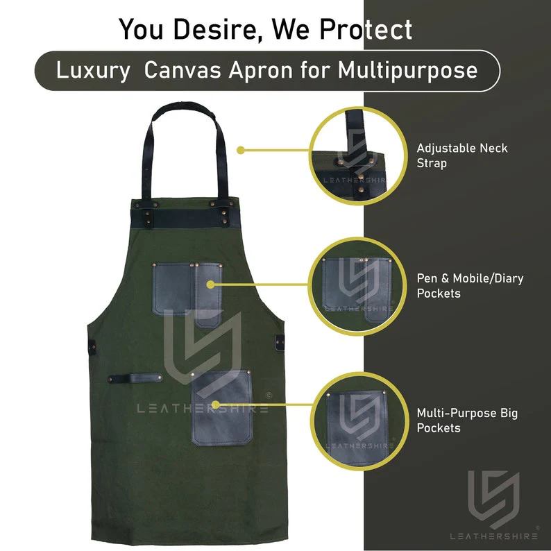 The Bedfordshire Butcher BBQ Canvas Apron - Image 9