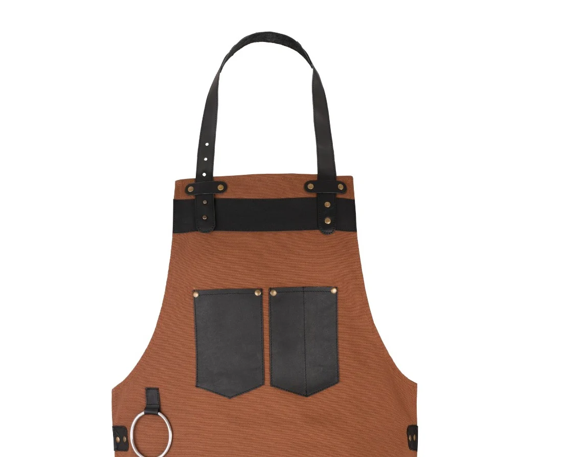 The Berkshire Canvas Apron with Leather Pocket - Image 11