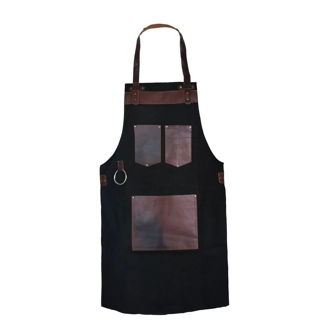 The Berkshire Canvas Apron with Leather Pocket - Image 14