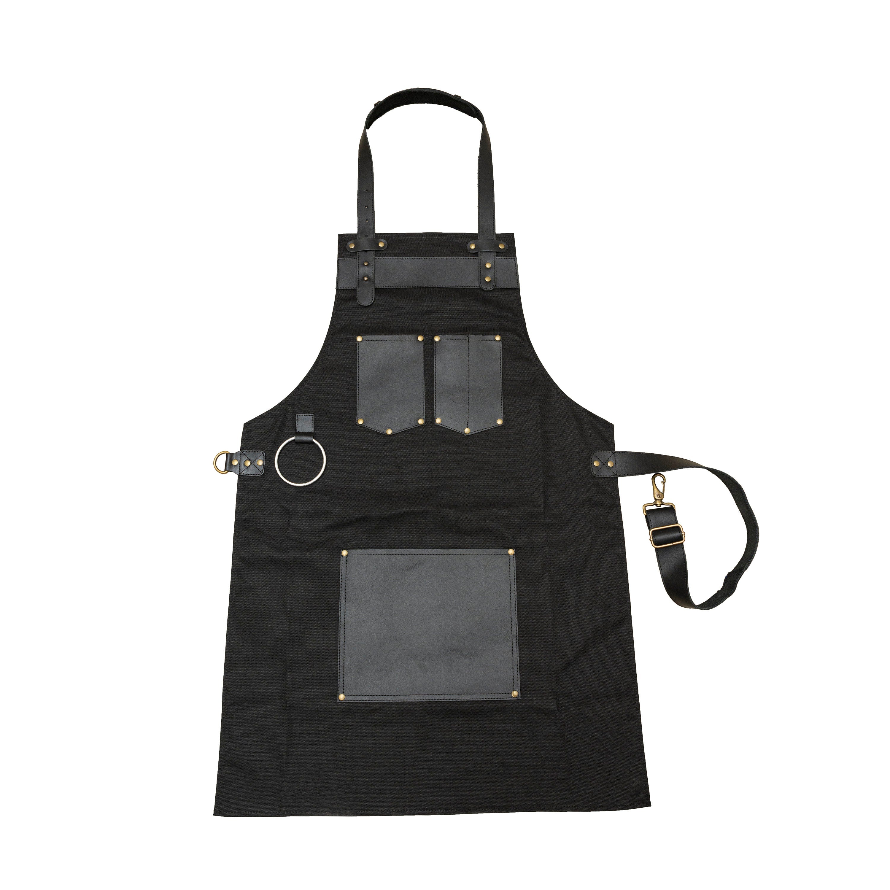 The Berkshire Canvas Apron with Leather Pocket - Image 9