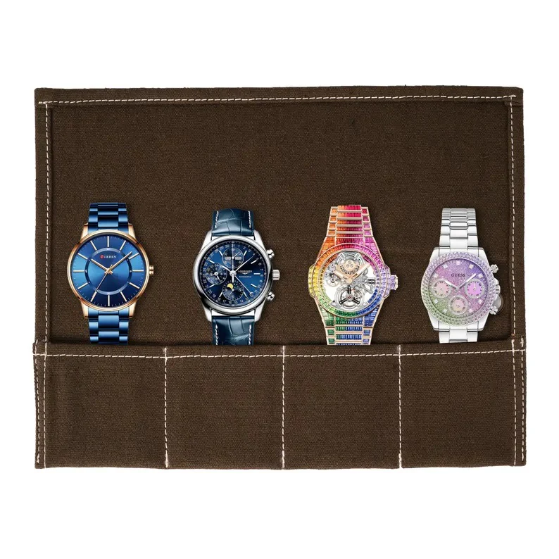 The Bristol Canvas Travel Watch Roll - Image 3