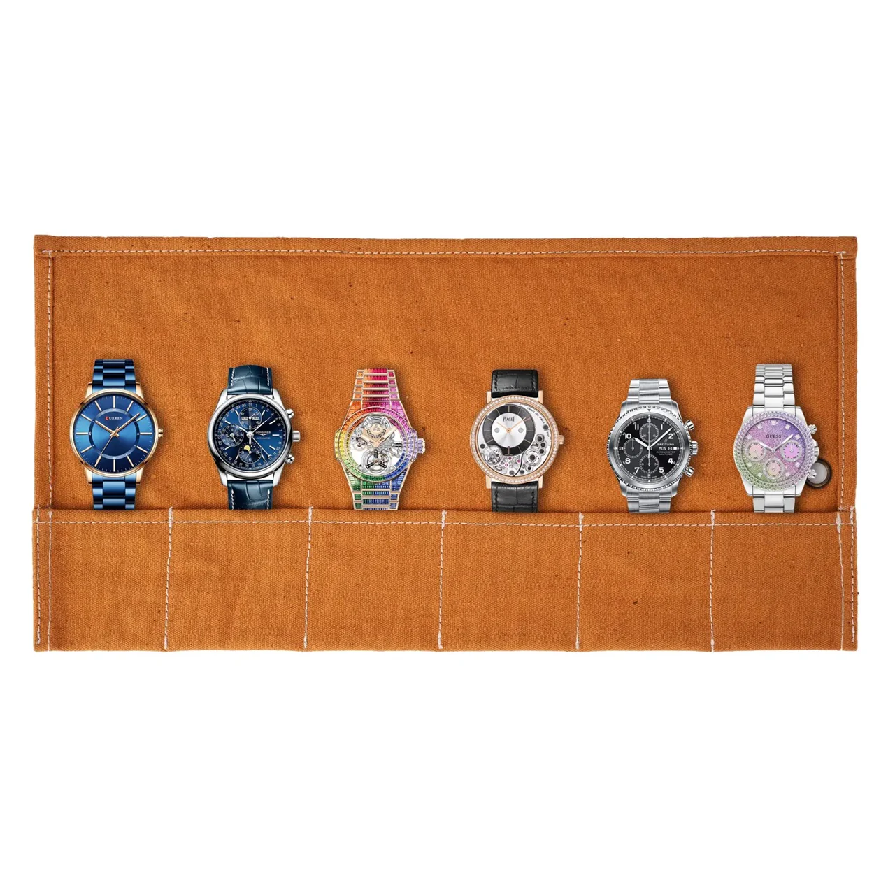 The Bristol Canvas Travel Watch Roll - Image 6