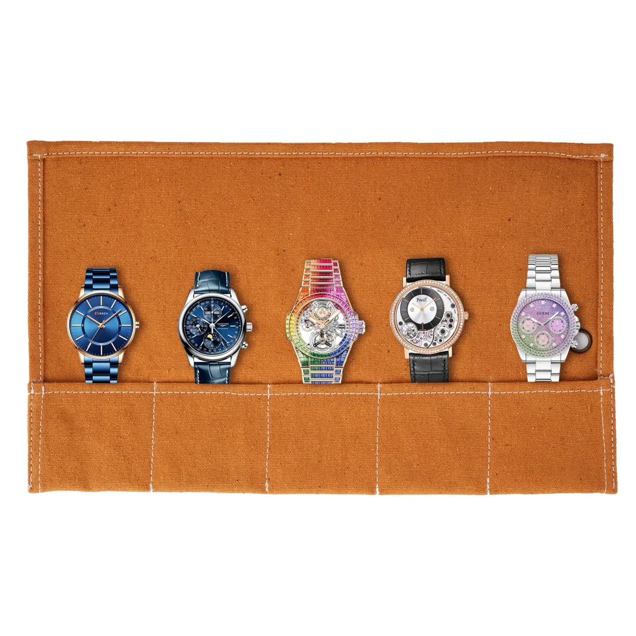 The Bristol Canvas Travel Watch Roll - Image 7