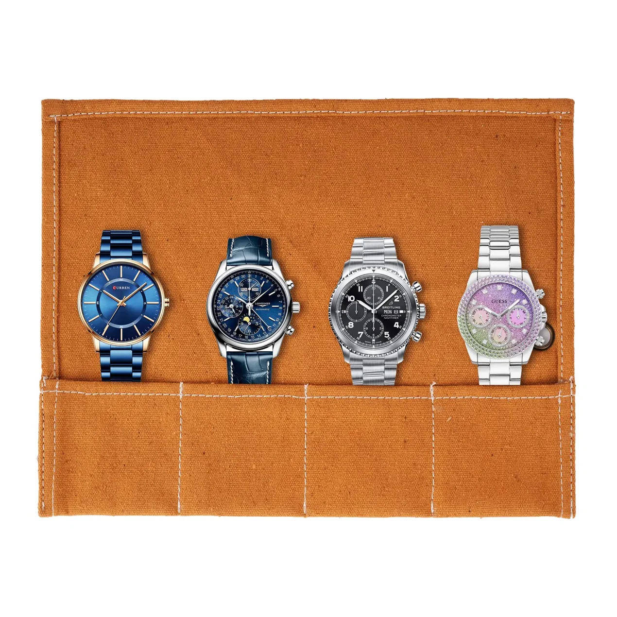 The Bristol Canvas Travel Watch Roll - Image 8