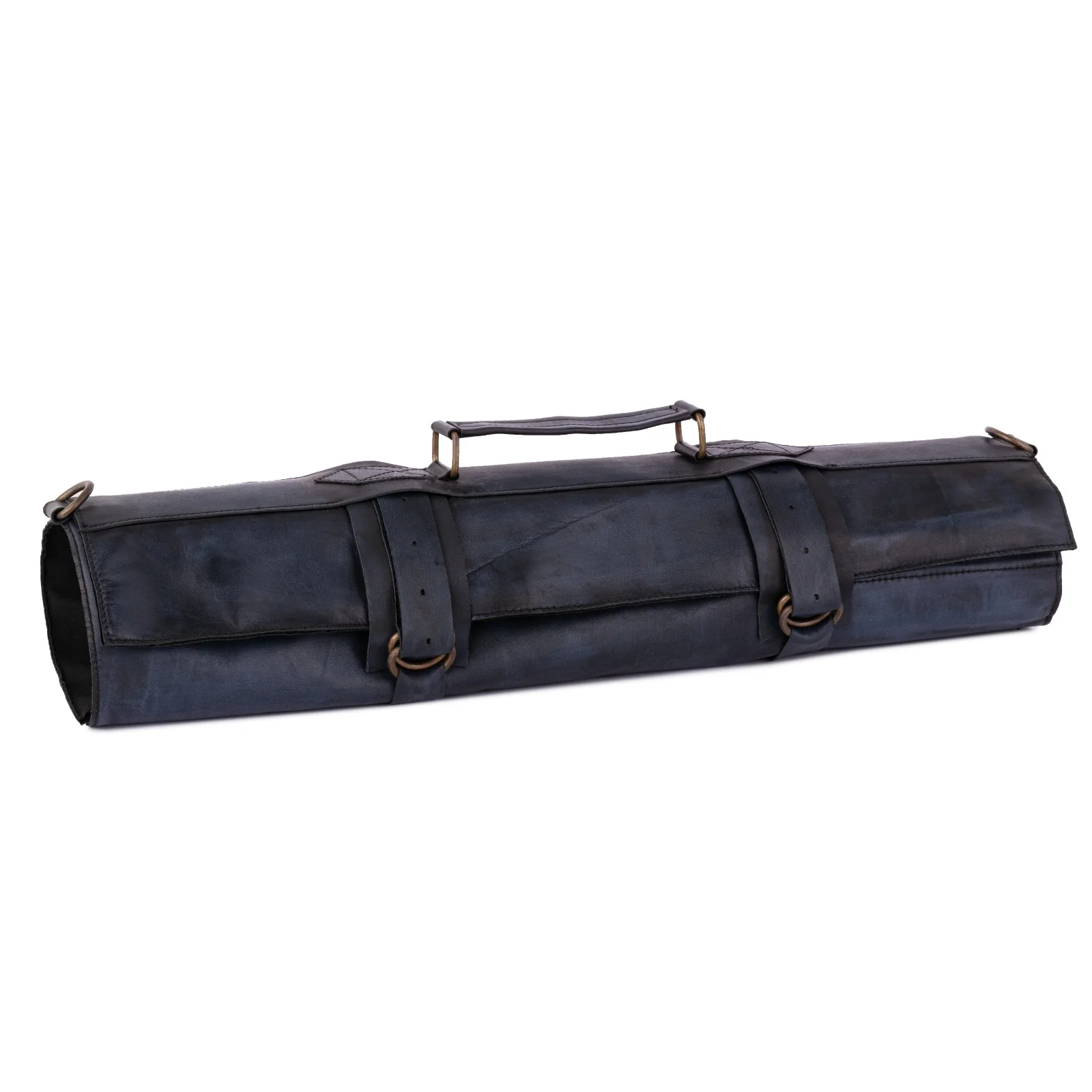 Chef Black Wax Leather apron and Roll with free utility belt Gift Set - Image 7