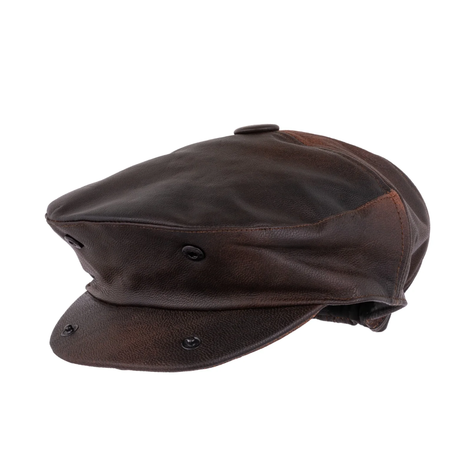 Dark brown Leather apron and Roll with Leather Mitts & Cap Gift Set - Chef Gift Set - Image 15