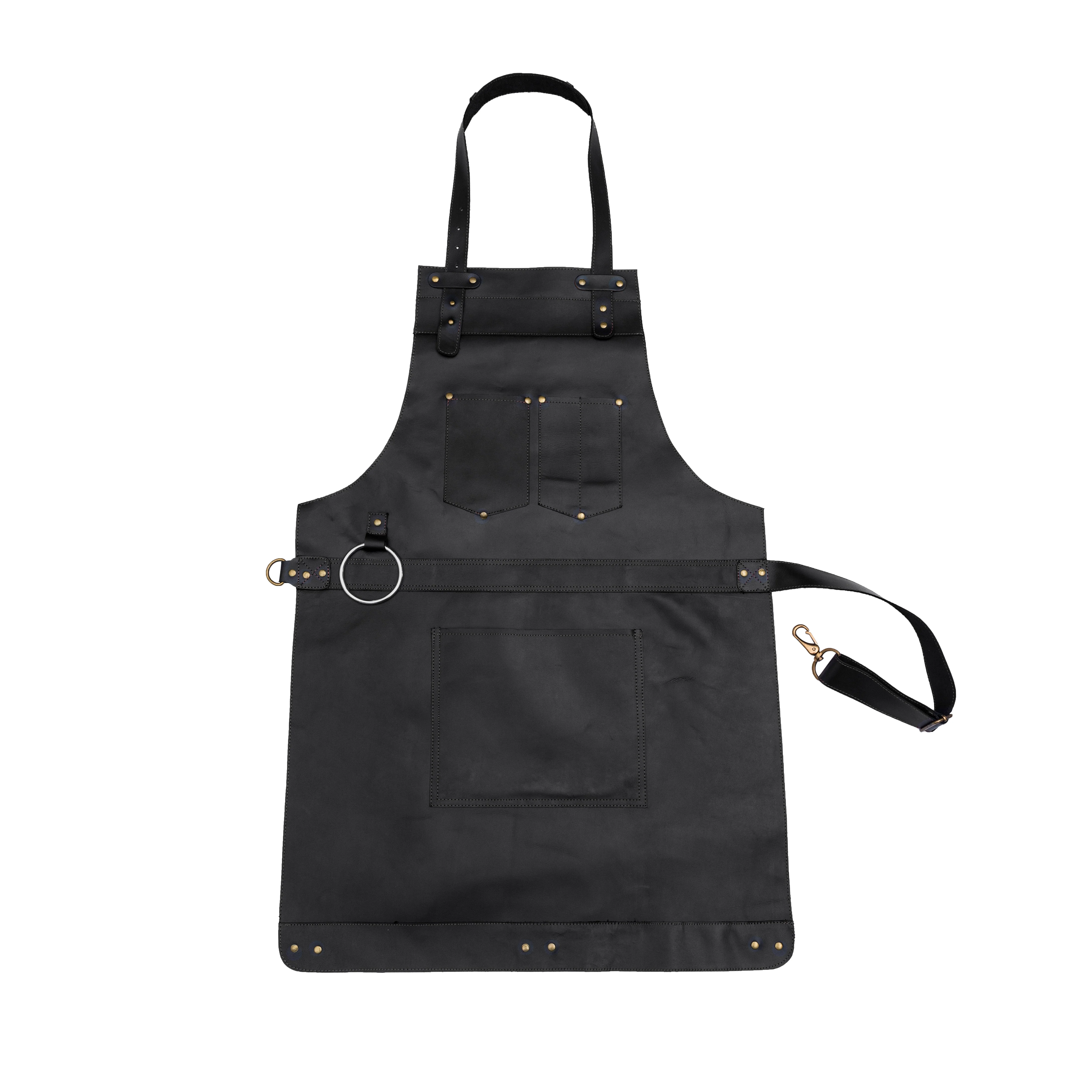 The Northumberland Chocolate Brown Leather Apron - Image 2