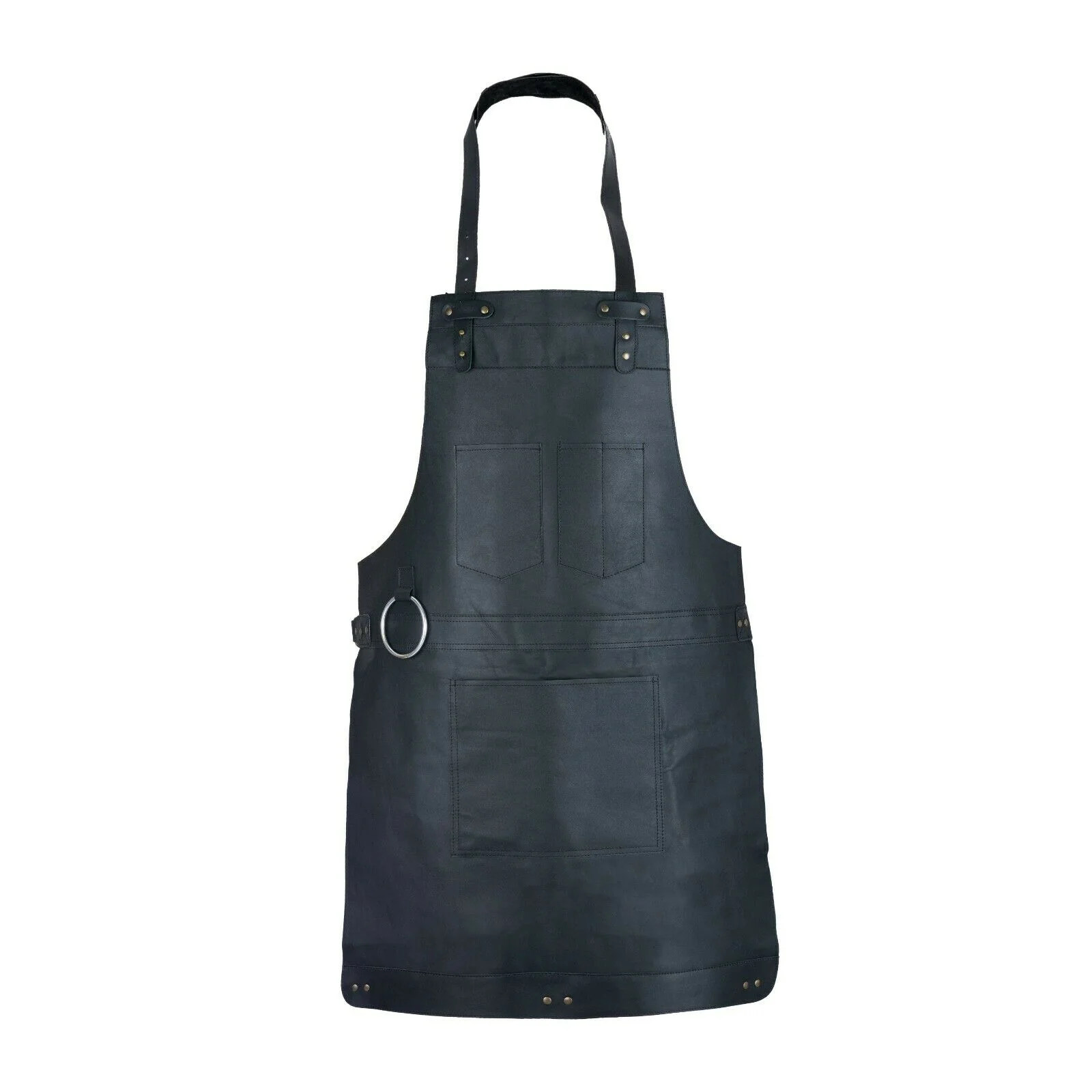 The Northumberland Chocolate Brown Leather Apron - Image 7
