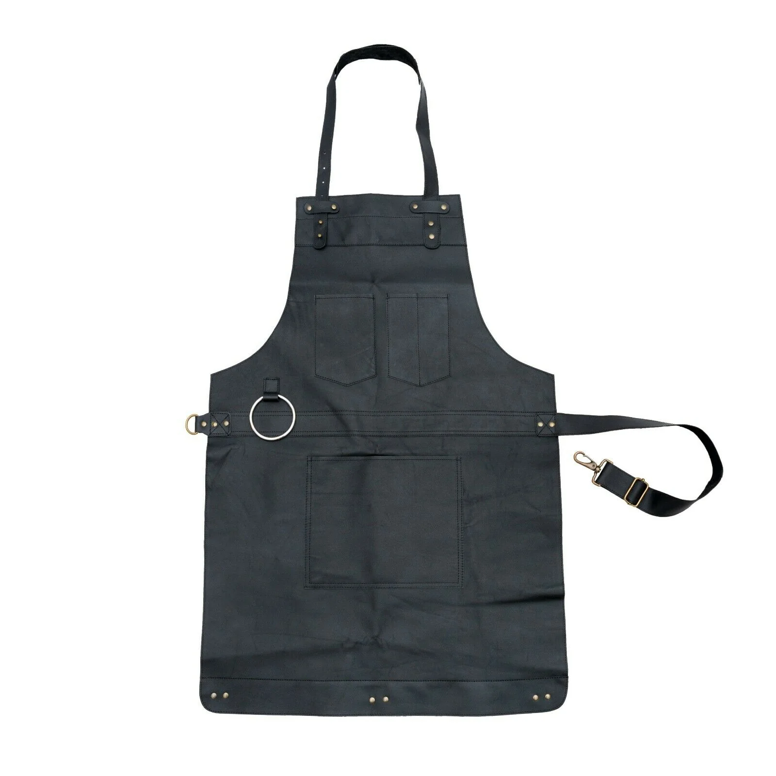 The Northumberland Chocolate Brown Leather Apron - Image 8