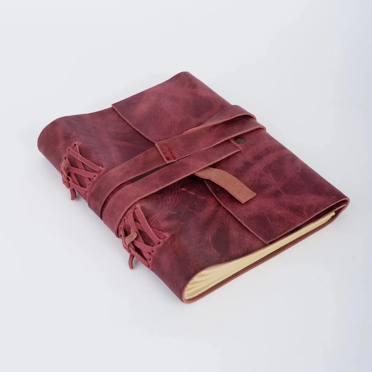 Crazy Horse Full grain Leather Journal Handmade Notebook A5 - Image 9