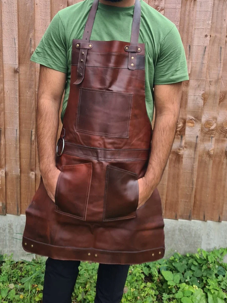 The Northumberland Full Grain Leather Apron - Image 3