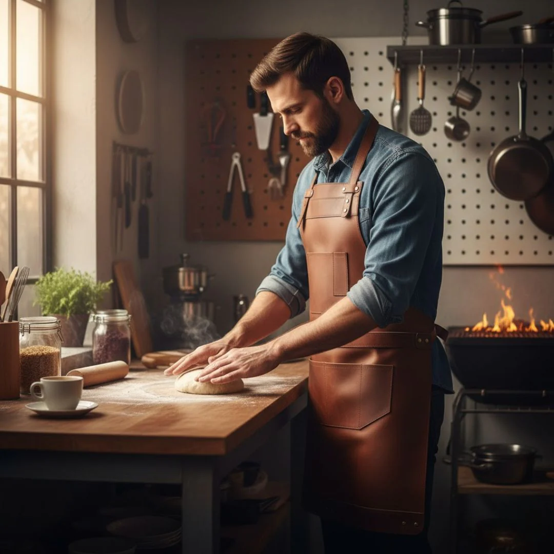 The Devon Full Grain Leather Apron - Image 16