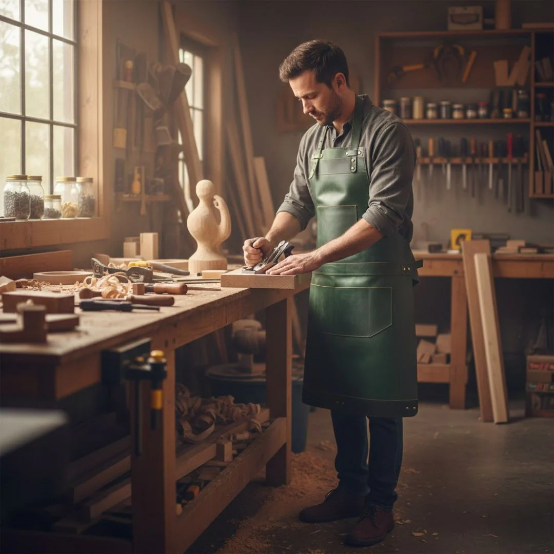 The Devon Full Grain Leather Apron - Image 21
