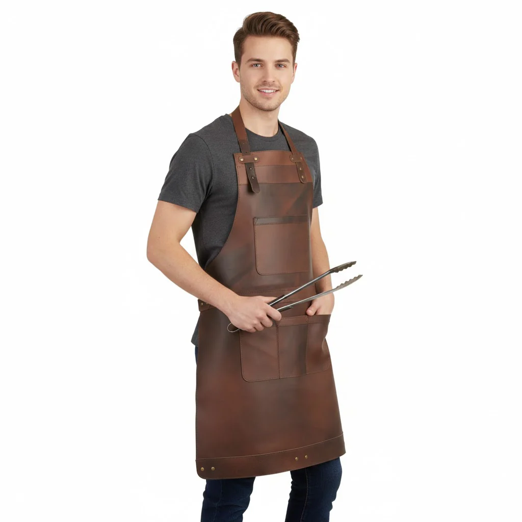 The Bedfordshire Full Grain Leather Apron - Image 12