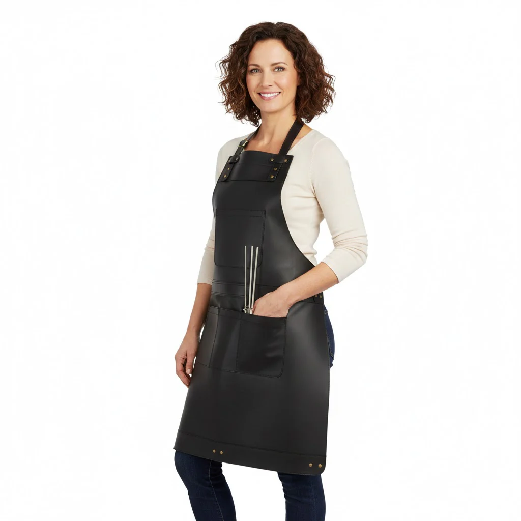 The Bedfordshire Full Grain Leather Apron - Image 24