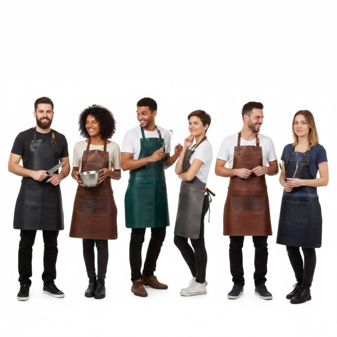 The Bedfordshire Full Grain Leather Apron - Image 3