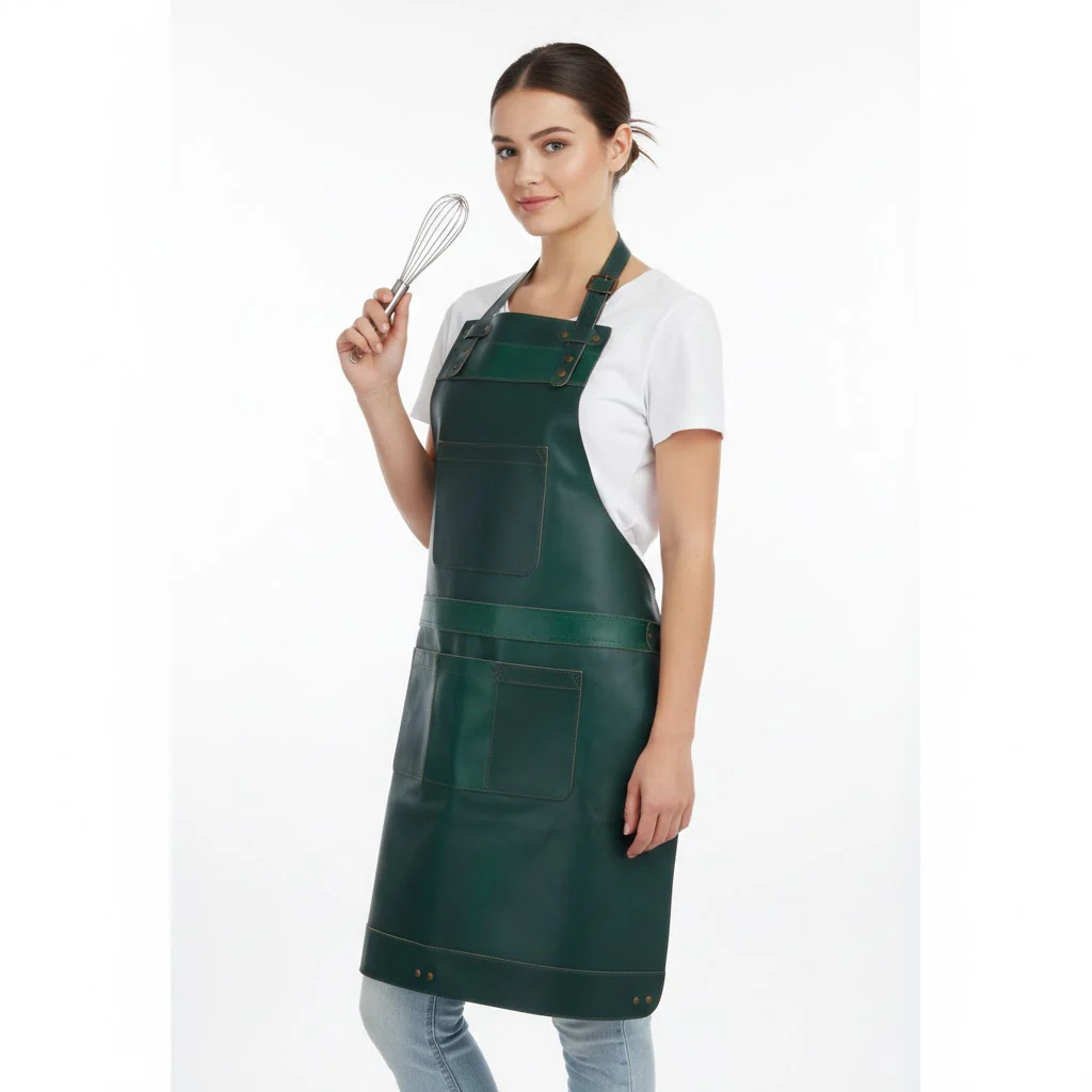 The Bedfordshire Full Grain Leather Apron - Image 44