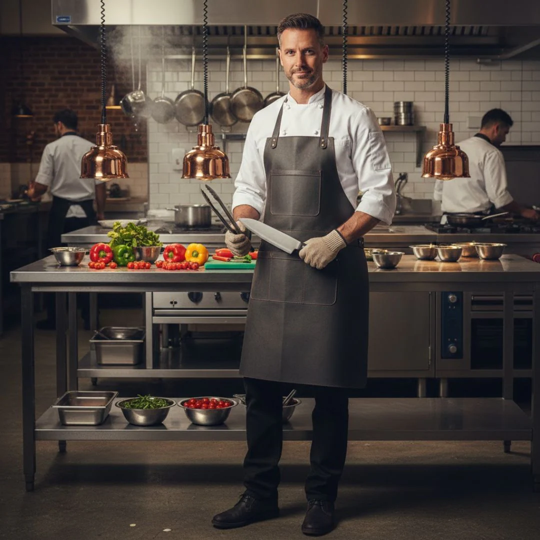 The Bedfordshire Full Grain Leather Apron - Image 51