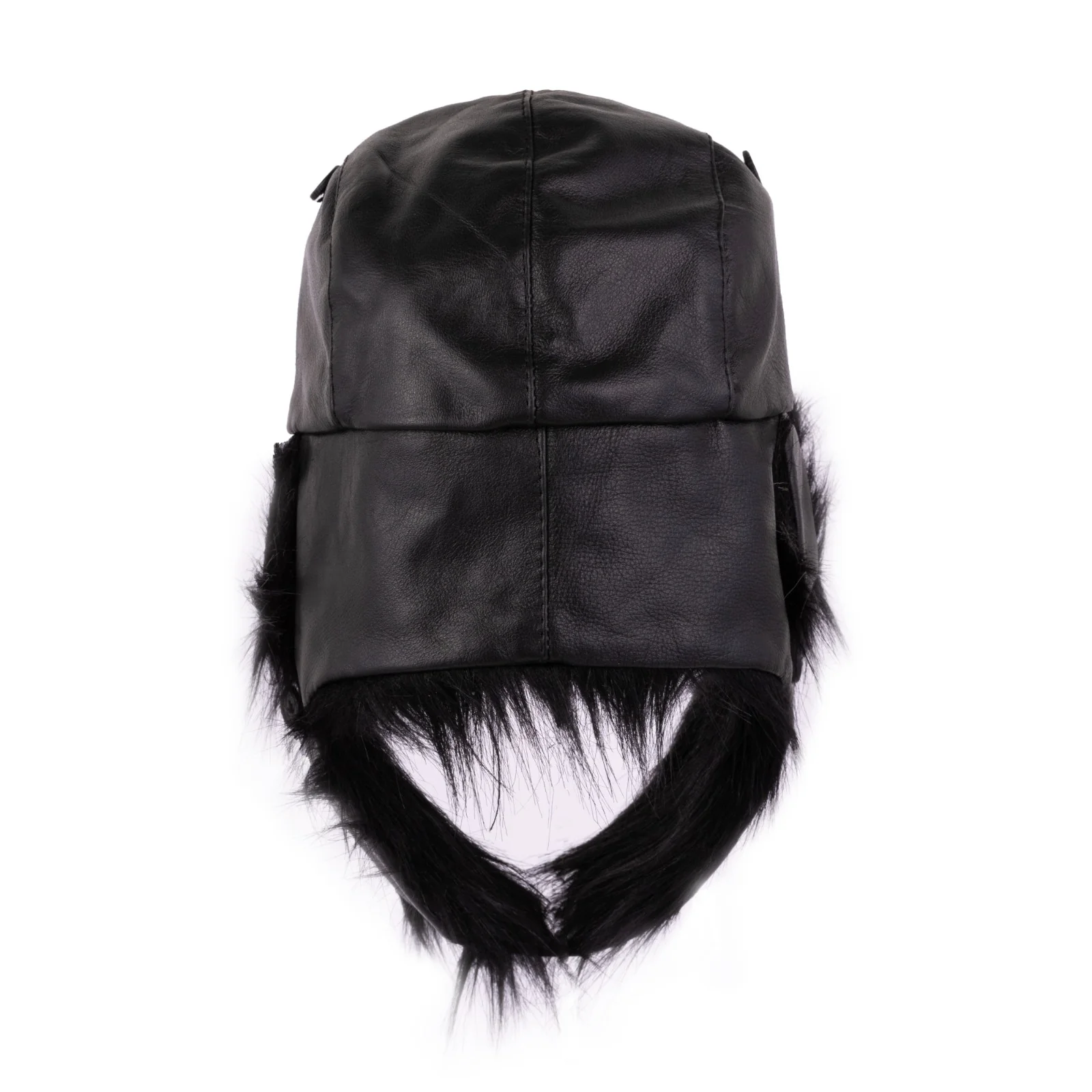 The Hampshire Leather Bomber trapper Ear Flap Winter Fur Hat - Image 2