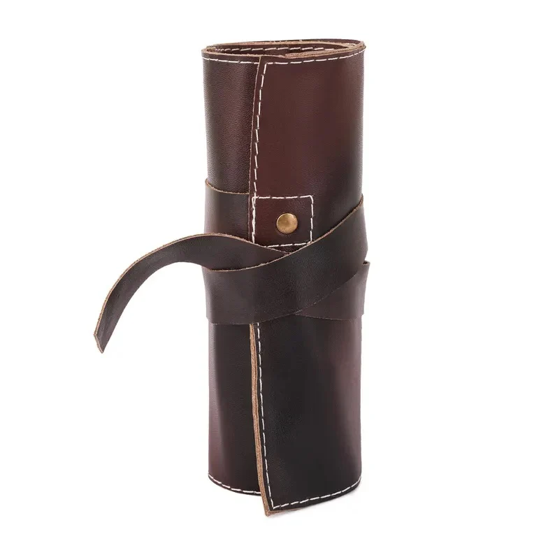 The Devon Leather Dark Brown Watch Roll for Travel & Storage Box - Image 4