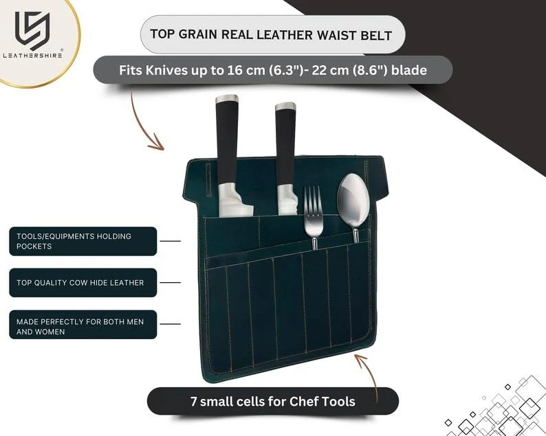 The Bristol Leather Chef utility belt,Knife bag - Image 14