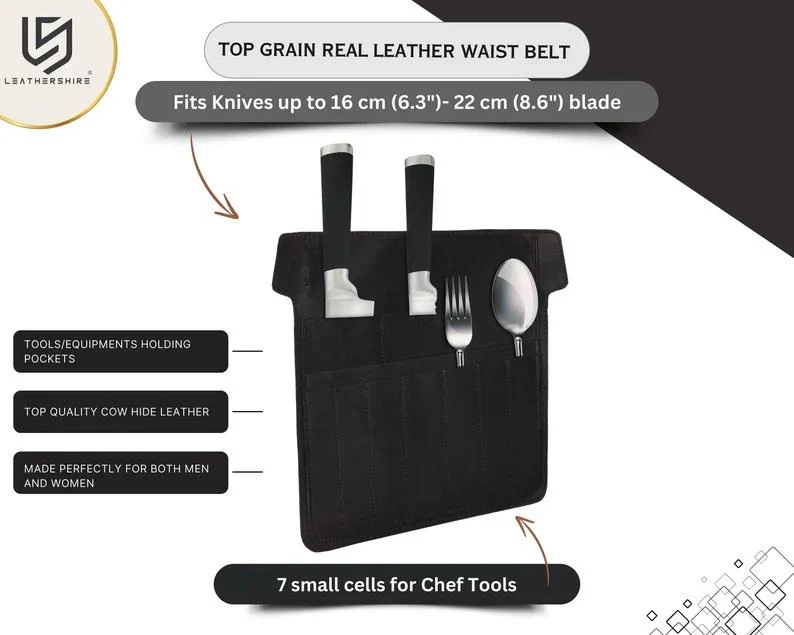 The Bristol Leather Chef utility belt,Knife bag - Image 17