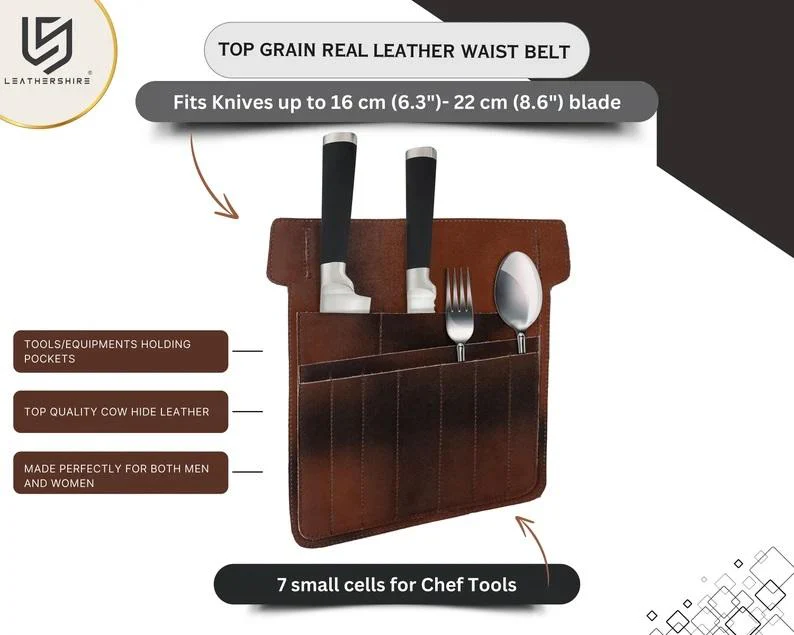 The Bristol Leather Chef utility belt,Knife bag - Image 29