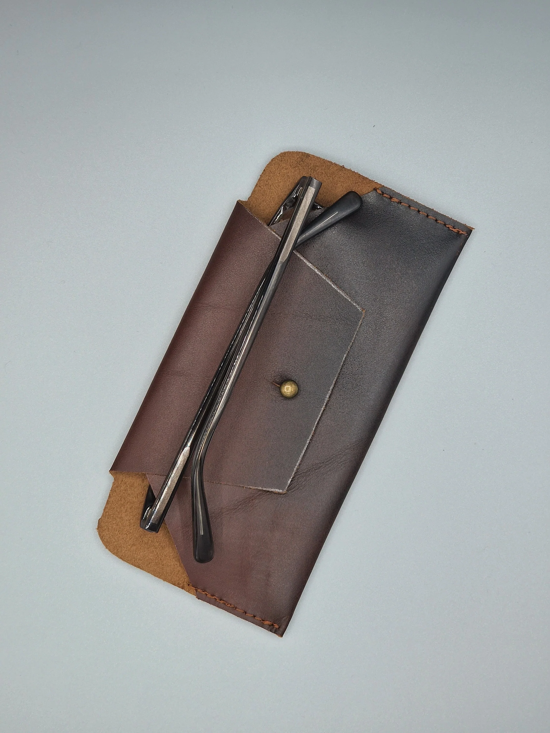 The Cumbria Leather Glasses Sleeve Minimalist Holder - Image 6