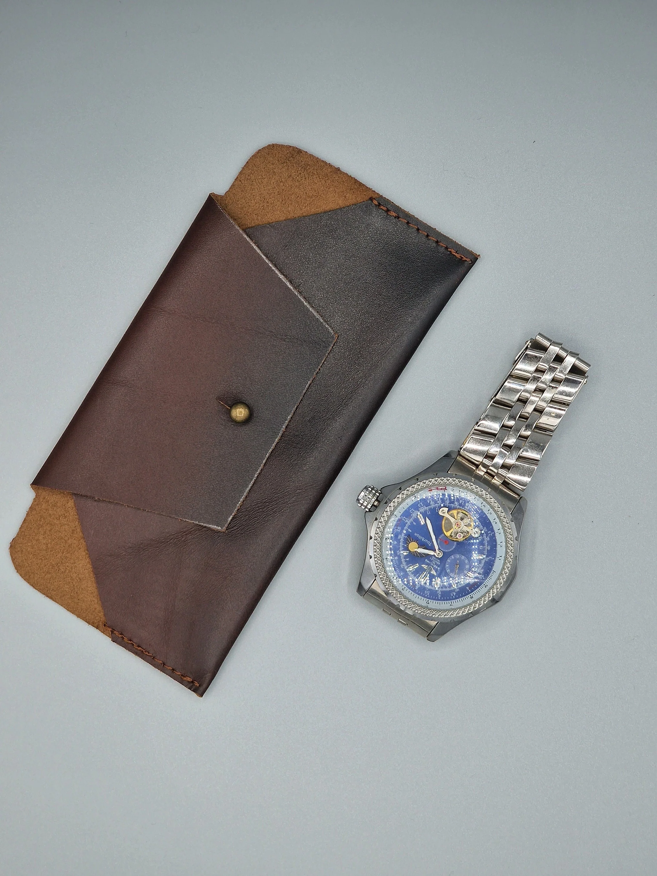 Staffordshire Leather Watch Sleeve Minimalist Holder - Image 5