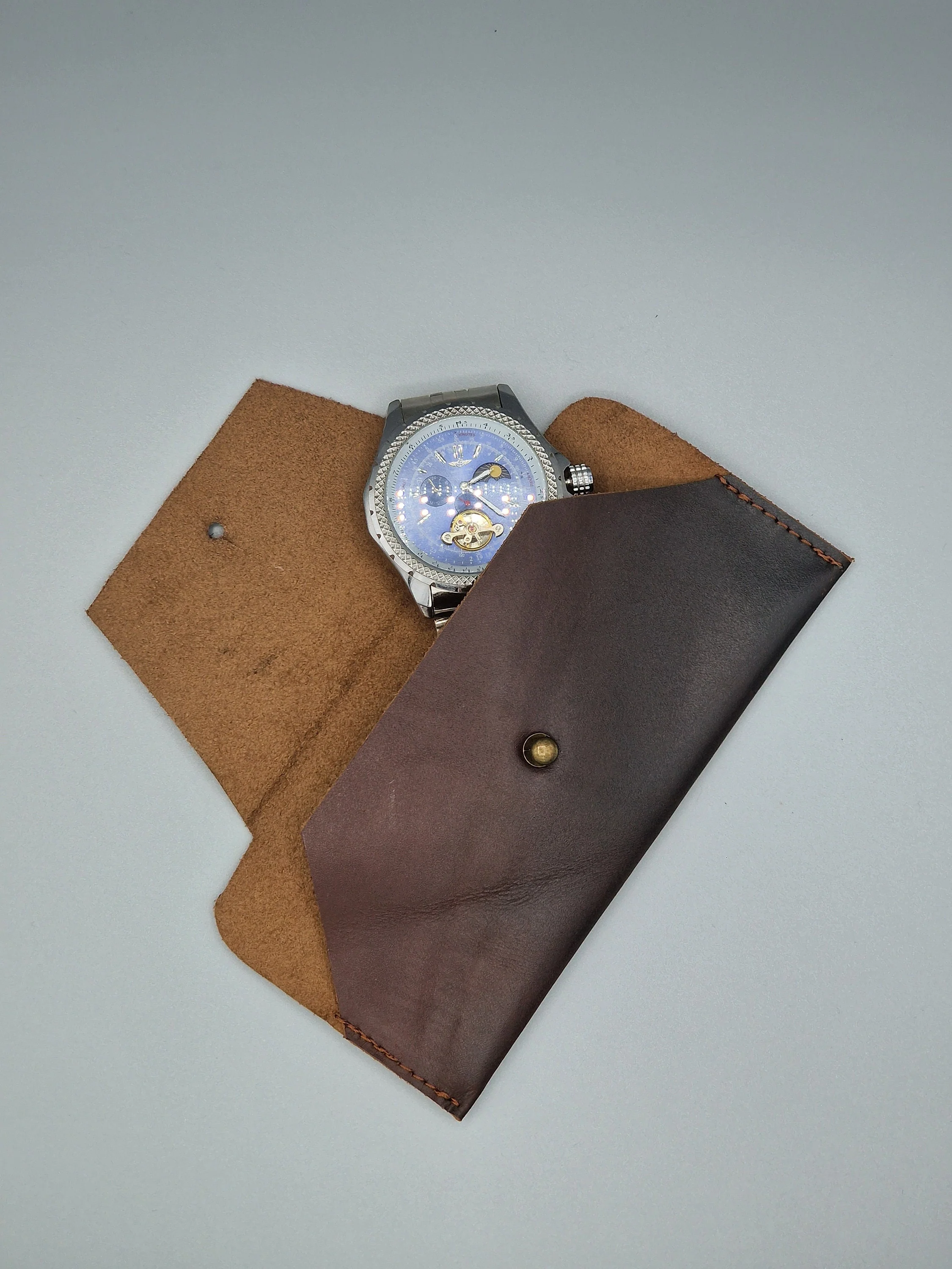 Staffordshire Leather Watch Sleeve Minimalist Holder - Image 6
