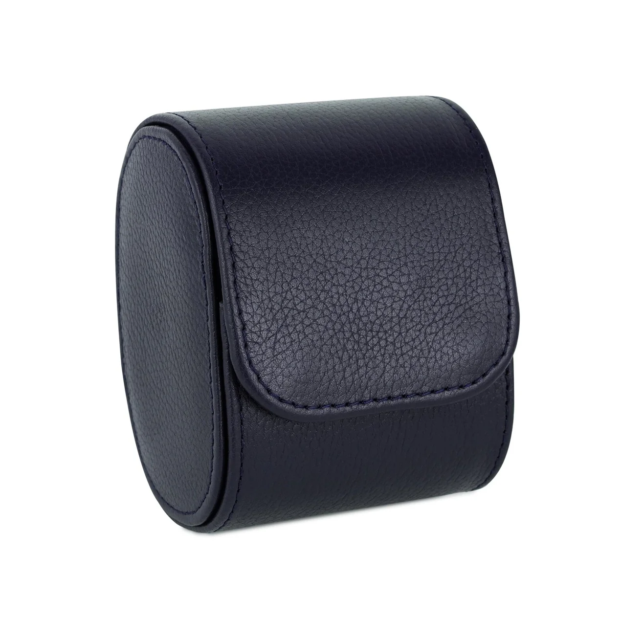 The Somerset Luxury Blue Leather Watch Case Roll - Image 7