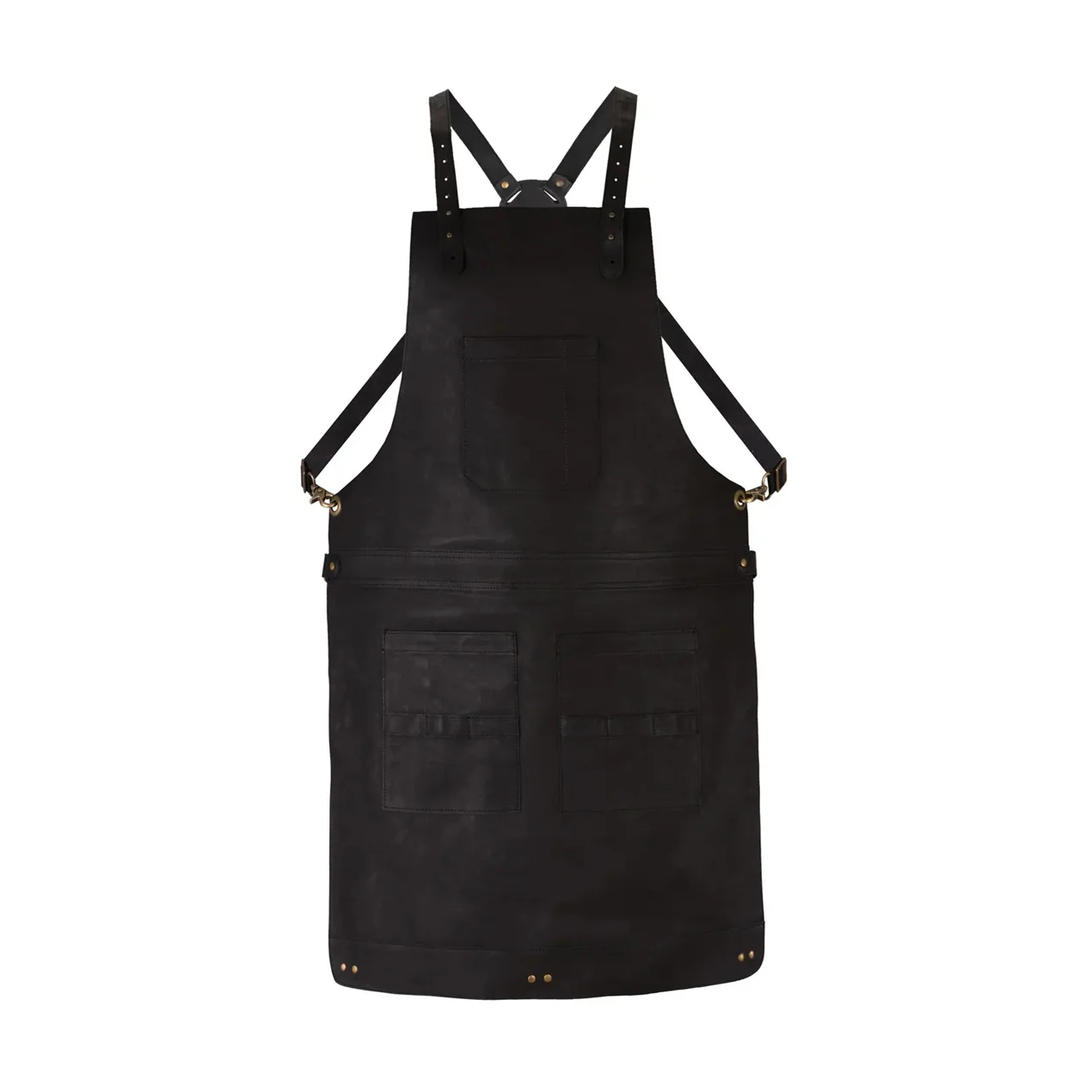 The Bedfordshire Full Grain Handmade Crossbody Leather apron - Image 3