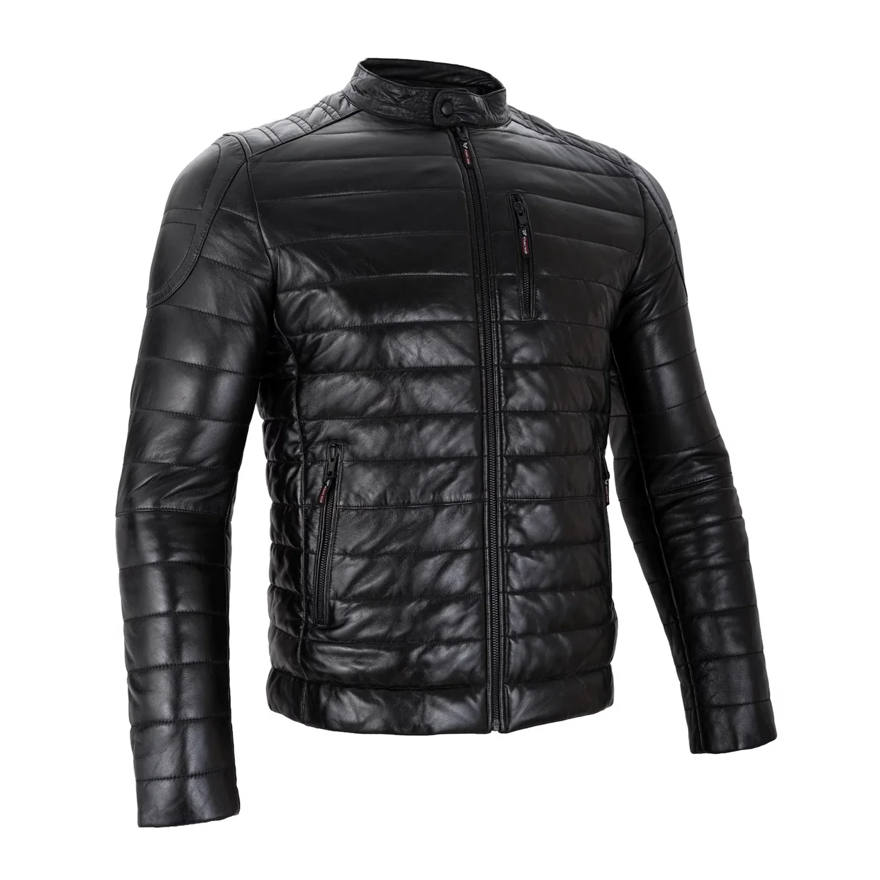 Premium Warm & Stylish Luxury Puffer Sheep Skin Leather Jacket