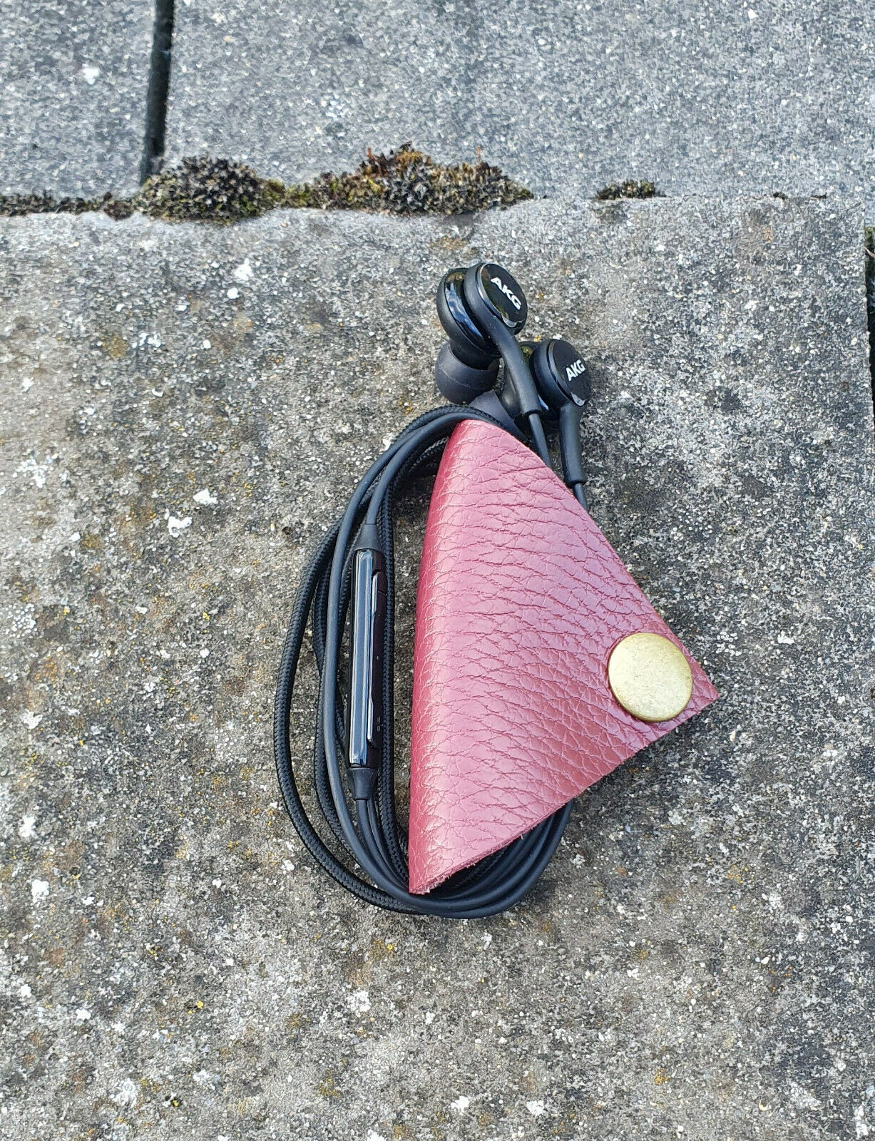 Suffolk Leather Earphone Cable Tie Cord Organizer Wrap Winder - Image 5