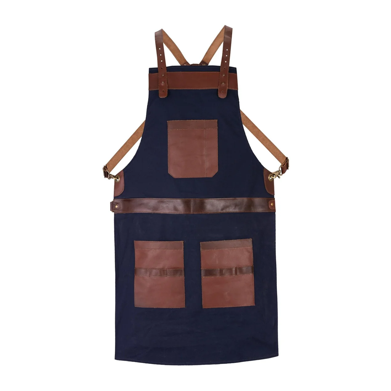 The Essex Canvas Full Grain Handmade Leather Apron