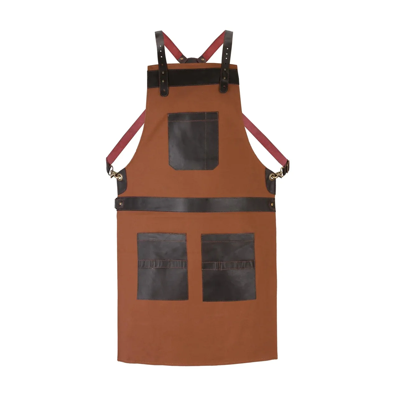 The Essex Canvas Full Grain Handmade Leather Apron - Image 11