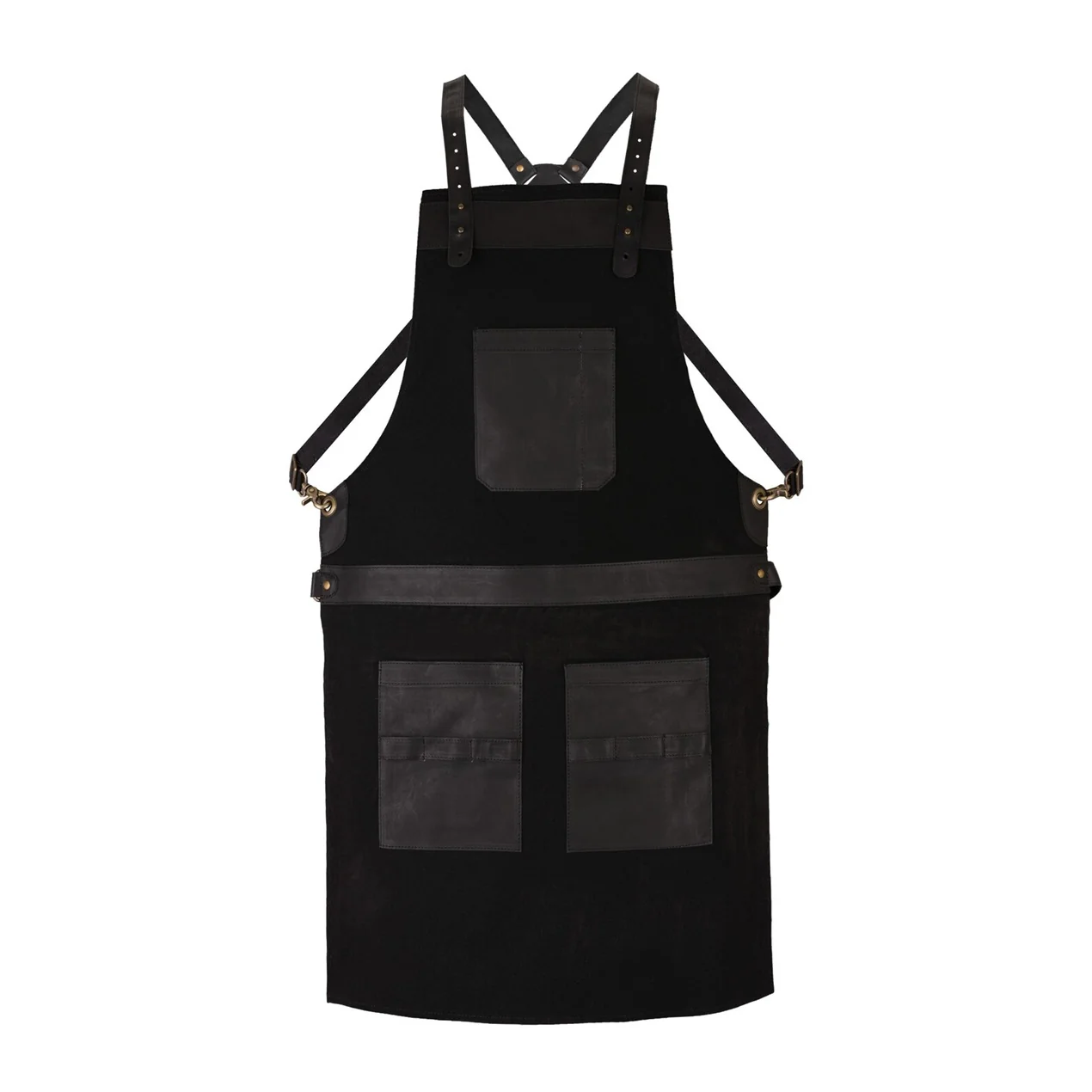 The Essex Canvas Full Grain Handmade Leather Apron - Image 3