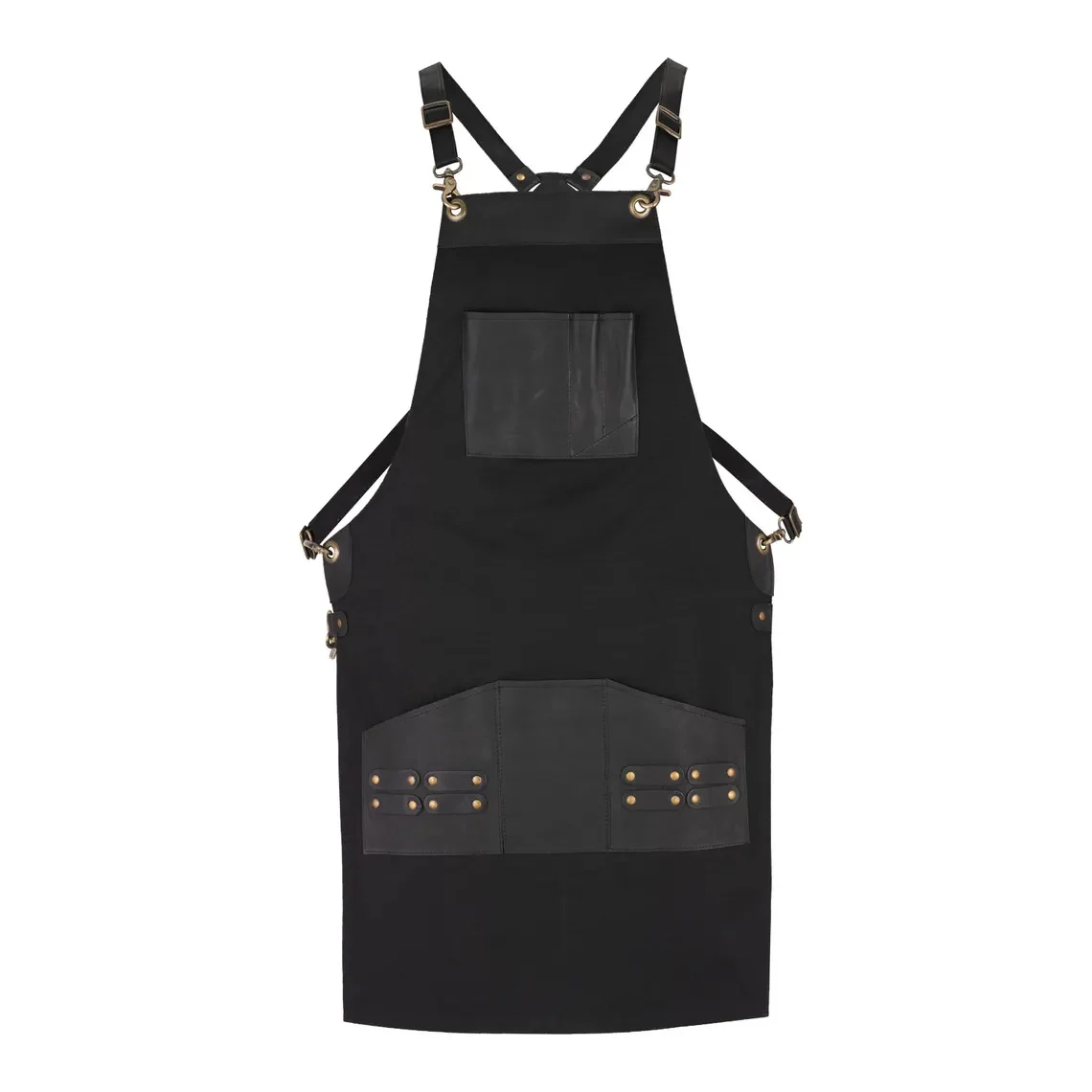 The Bedfordshire Canvas Apron with Leather pockets - Image 7
