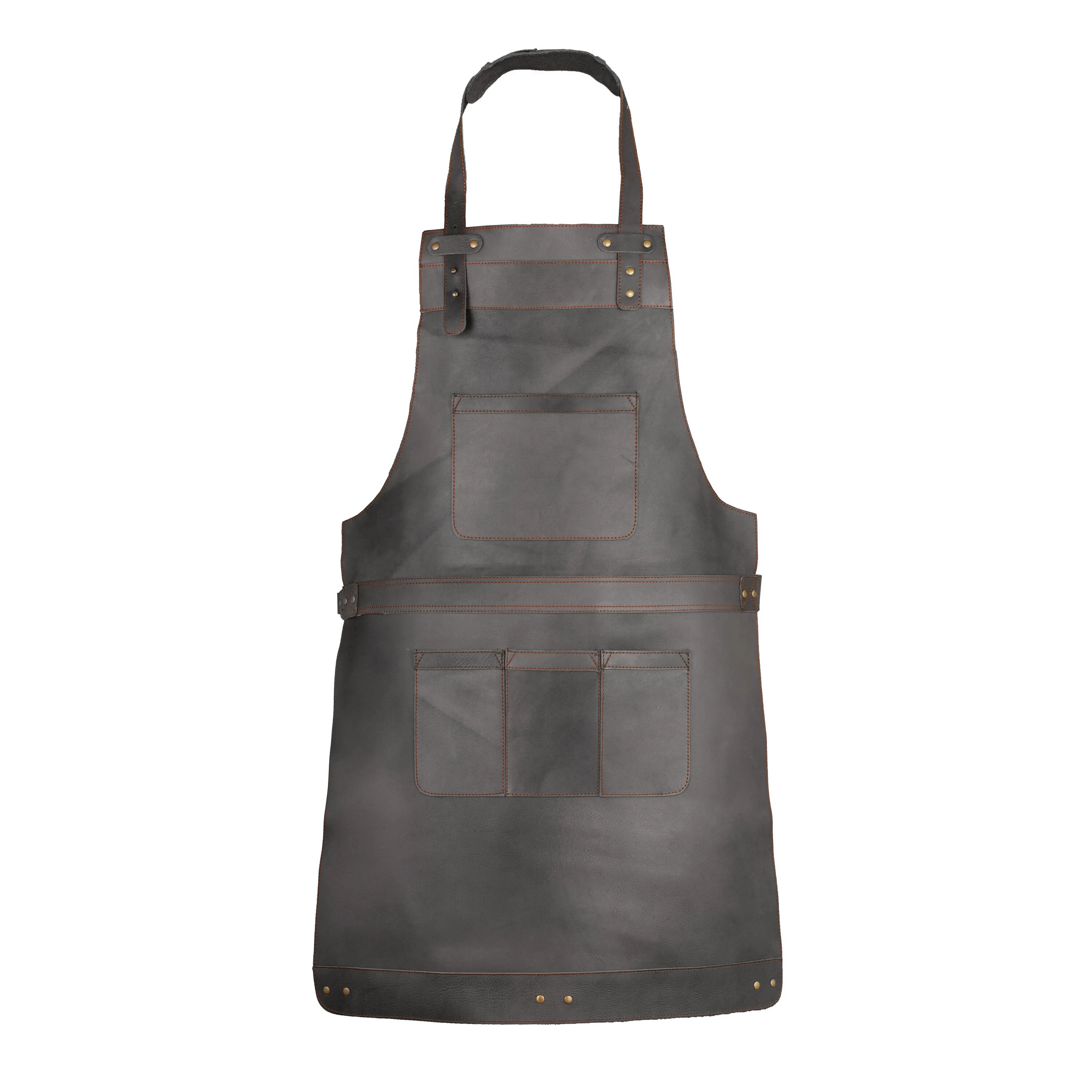 The Bedfordshire Full Grain Leather Apron - Image 47
