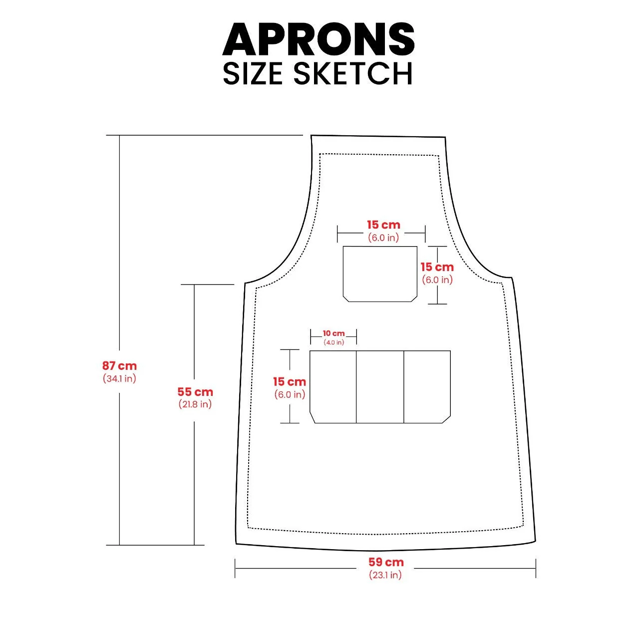 The Bedfordshire Full Grain Leather Apron - Image 9