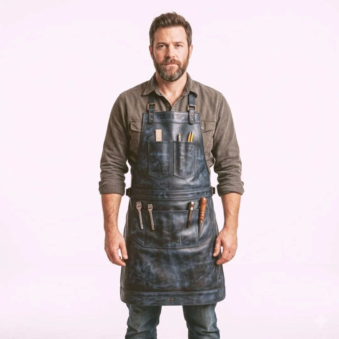 The Berkshire Full Grain Leather Apron - Image 10