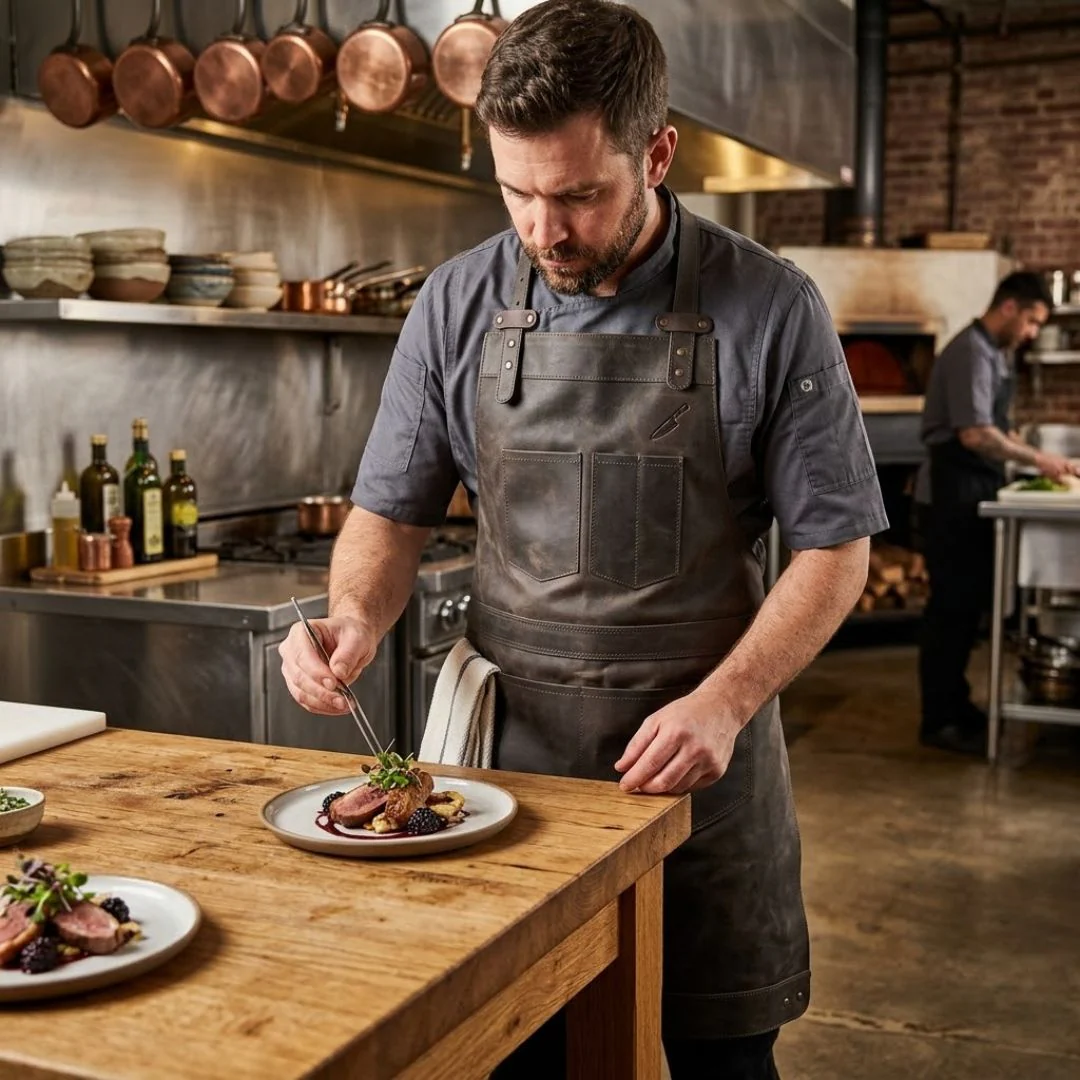 The Berkshire Full Grain Leather Apron - Image 13