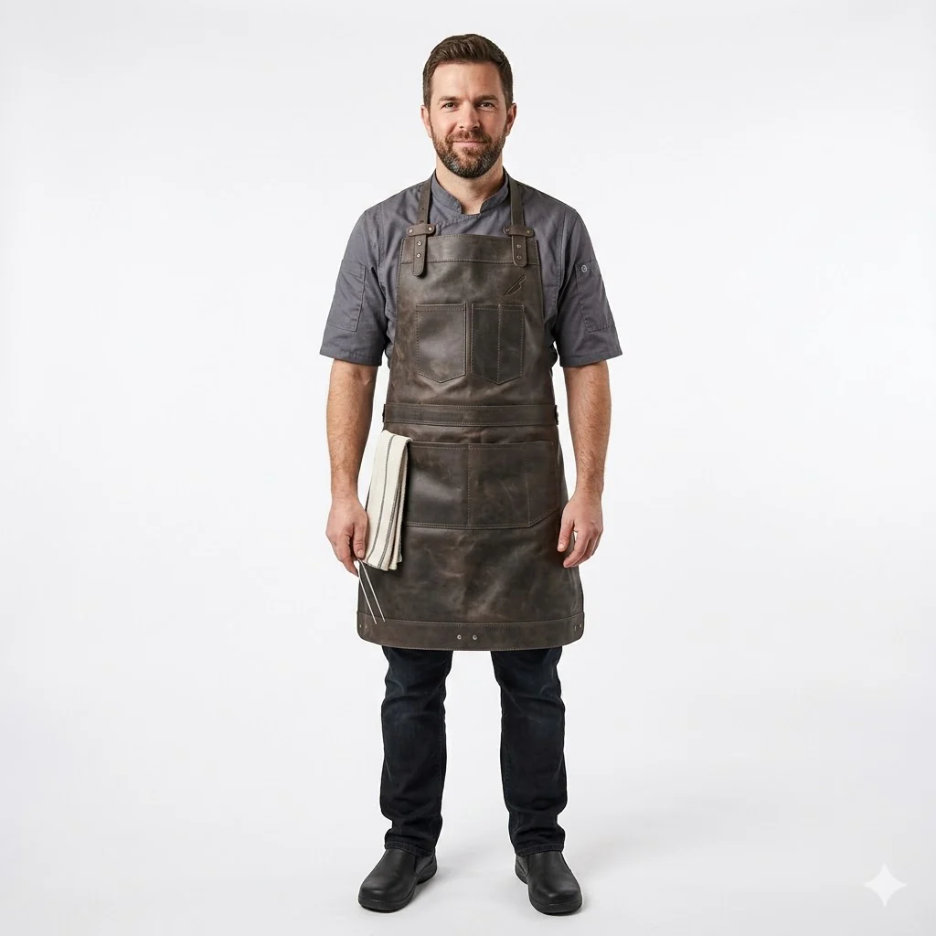 The Berkshire Full Grain Leather Apron - Image 14