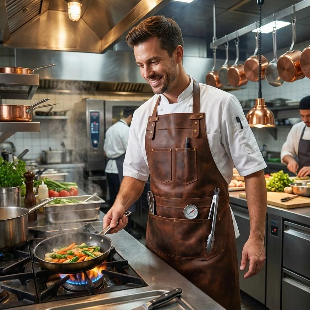 The Berkshire Full Grain Leather Apron - Image 22